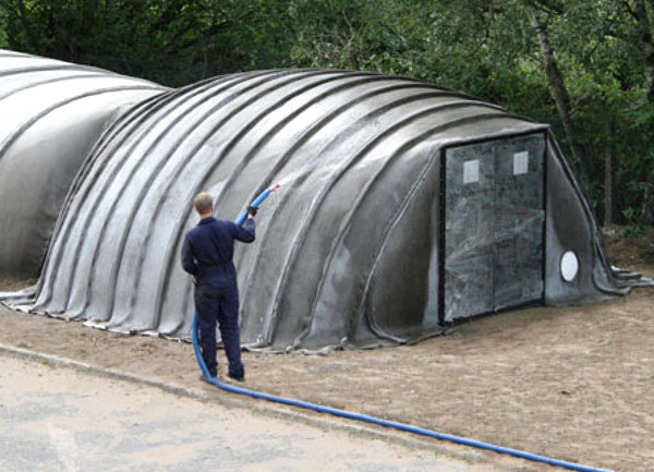 Diseñan textil que se convierte en concreto.