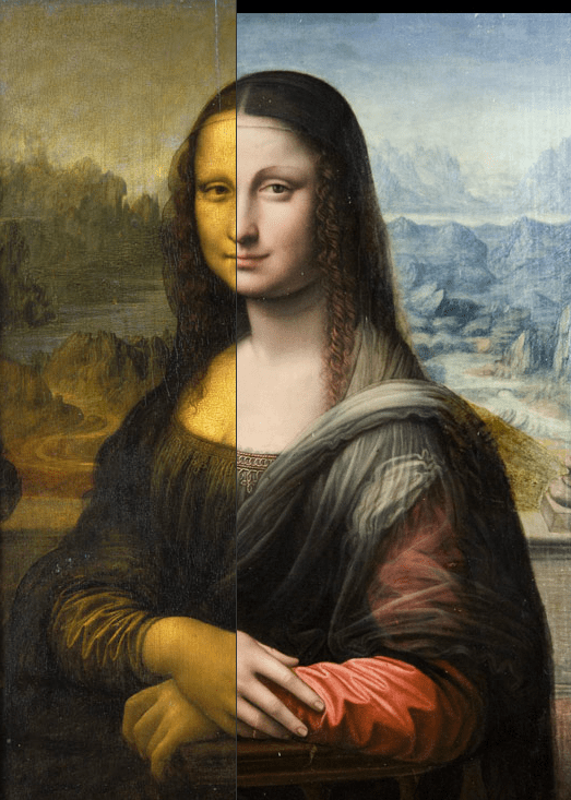 comparativa gioconda monalisa da vinci pupilo