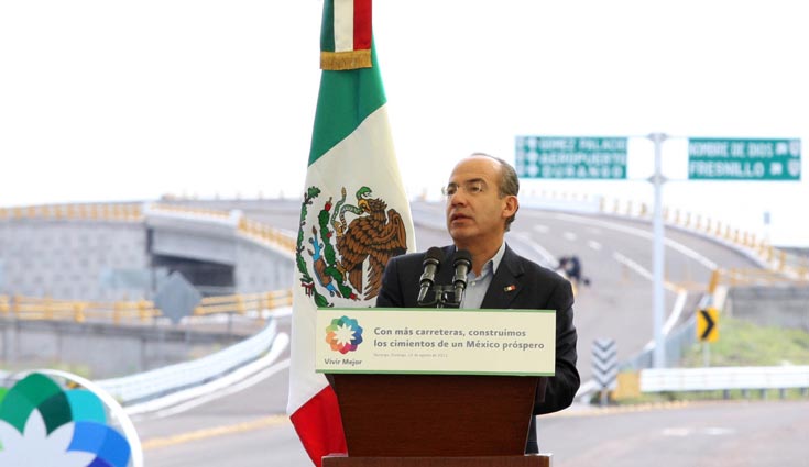 Reporta crecimiento en infraestructura durante su sexenio: Felipe&nbsp;Calderón