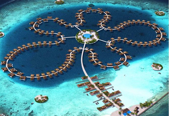 Te imaginarías vivir en un paraíso en forma de&nbsp;flor?